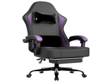 Gaming Chair with Pocket Spring Cushion and Footrest, Ergonomic Computer Chair for Adults, 59015480