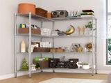 58''W Adjustable Storage Shelves 1200LBS NSF Wire Shelving Unit 4 Tier Metal Shelving for Storage 08498006