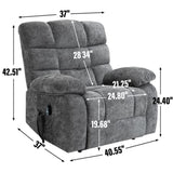 ZNTS Lift Recliner Chair Heat Massage Dual Motor Infinite Position Up to 350 LBS Large Electric Power W1803P244622