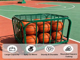 Ball Storage Cart, Basketball or Volleyball Storage Bin with Wheels, Basketball Holder Cage for 52820879