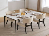 Wooden Dining Chairs Set of 2, Modern Fabric Upholstered Dining Room Chair Kitchen Chairs, Farmhouse W3244P392827