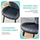 The Black Minimalist Ergonomic Dining Chair Comes In A Pack of 4, With A Comfortable Design Of W1151P277172