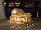 3D Wooden Puzzle Sweet Home Music Box Hands Craft Miniature Dollhouse Kits 3D Model Diy House 90061865