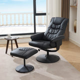 015-Recliner Chair with Ottoman - 360&deg Swivel Massage Lounge Chair with 5-Point Vibration & Heated W2636P262445