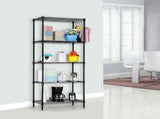 Changeable Assembly Floor Standing Carbon Steel Storage Rack Black 49349081