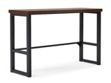 Bar Table and Chairs Set 1 Table 2 Chairs Brown 47.2"15.4"39.4" Curved Saddle Seat Bar Set 5cm 61505634