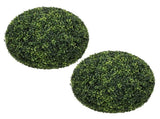 18.5IN dark Artificial Topiary Balls Outdoor Faux Boxwood Decorative Green Spheres for Garden Front W2945P460785