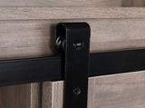Retro Style MDF With Triamine Iron Frame Sliding Door Three-Layer Rack Bathroom Cabinet 54703194