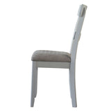 Two Tone Grey and Pearl Grey Ladder Back Side Chairs B062P182718