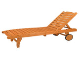 183*58*36.5cm Outdoor Garden Fir With Wheels And Drawers Two-Speed Adjustment Garden Wooden Bed 26963924
