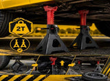 2 Ton Jack Stands Pair, HeavyDuty Adjustable Steel Car Jack Stands with Locking Pin, Safety Support 08338052