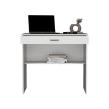 80 C Writting Desk, Compact Workstation with Drawer and Lower Shelf B070P173215