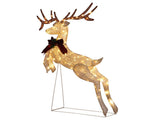 5FT Lighted Jumping Reindeer Christmas Decorations, Pre-lit Holiday Decor with 100 Warm White LED 41630583