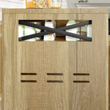 GO Cat Litter Box Enclosure for 2 Cats, Double Hidden Litter Box Furniture Cat Washroom, Farmhouse N704P270702D