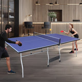 ZNTS 8ft Mid-Size Table Tennis Table Foldable & Portable Ping Pong Table Set for Indoor & Outdoor Games 37877415