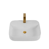 Bothwa Home Rectangular Countertop Ceramic Wash Basin CUPC Certified B2724P262845