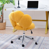 360&degSwivel Height Adjustable,Swivel Chair,Teddy fabric,home office chair W680P143491