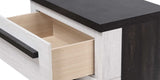 1pc Six Drawers Dresser Cream Ebony Finish Wooden Storage Bedroom Furniture B2741P354530
