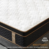 Queen Mattress, 10 Inch Plush Hybrid Mattress with Gel Memory Foam, Fiberglass-Free Mattress in a B2716P318204