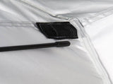 229*229*122cm Oxford Cloth Double Dressing Tent Blue/White 03192884