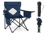 Folding Camping Chair, Heavy-Duty Metal Frame Portable Outdoor Chair with Cup Holder, Insulated 54922150