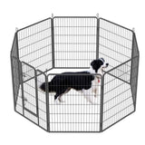 ZNTS Heavy Duty Dog Pens Outdoor Dog Fence Dog Playpen for Large Dogs, 40"Dog Kennel Outdoor Pet Playpen W1422112800