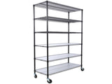 6 Tier 6000lbs Capacity NSF Metal Shelf Wire Shelving Unit, Heavy Duty Adjustable Storage Rack with W465142127