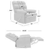 The Granada Recliner in Sage Gray B127P252333