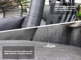 High Quality Outdoor Indoor color PE Wicker Swing Egg chair with Antracite Color Cushion And 62438480
