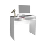Computer Desk 30.6" H, with 1 Shelf, White B097P250845