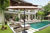 9Ft 3-Tiers Outdoor Patio Umbrella with Crank and tilt and Wind Vents for Garden Deck Backyard Pool W656127029