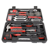 ZNTS 148pcs Iron Household Tool Set Red 08695817