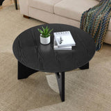 36" Round Coffee Table, Wooden Coffee Tables for Living Room Reception Room W1801110322