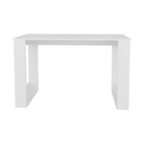 FM FURNITURE Aurora Writing Computer Desk with Ample Work Surface. White B128P283296