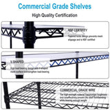 ZNTS 6 Tier 6000lbs Capacity NSF Metal Shelf Wire Shelving Unit, Heavy Duty Adjustable Storage Rack with W465142127