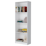 ZNTS White Tier Storage Shelves Bookcase B062P175156