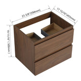24" Wall-Mounted Bathroom Vanity, -BVB01924BNO-2 W999P174701