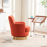 Teddy Swivel Barrel Chair, Swivel Accent Chairs Armchair for Living Room, Reading Chairs for Bedroom W1361P172477
