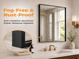 Brushed Black Framed Wall Vanity Mirror for Bathroom 69008070