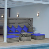 4 Piece Outdoor Rattan Sofa Set 09286610