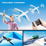 4DRC G2 RC Plane 4-Axis Fighter Jet 2.4Ghz 2 Channel RC Aircraft with LED 2 Batteries,Kids Gifts 18649076