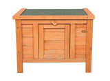 20-inch removable roof, waterproof, green asphalt roof, cedar wood, wooden chicken and rabbit cage 61913269