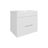 One door Batroom Vanity Hatta, Two Drawers and Open Shelf, Includes Hardware, White B200P313683