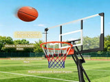 Outdoor Portable Basketball Hoop 8-10ft Adjustable Goal with 47 Inch Shatterproof Backboard 53867266