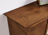 47.6" Sideboard Buffet Cabinet with Storage, Farmhouse Fluted Sideboard with 2 Sliding Doors & Solid W1801P457808