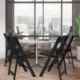 4 Pack Folding Chairs, Resin Chairs with Padded Seat, Comfortable Event Chairs Indoor Outdoor for 76751811
