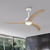 (Same SKU W1592P176976) 52" Ceiling Fan, Solid Wood Blades Ceiling Fan With Light with Remote W1592P268382