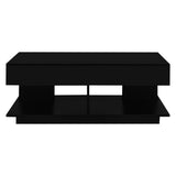 U-Can 41.3''-76.7'' Extendable Coffee Table, Efficient Central Coffee Table with Multiple Storage N724P290061B