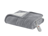 1 PCS 50x60" Soft Heated Throw Grey B035P319629
