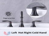 2-Handle 8 inch Widespread Bathroom Sink Faucet Oil-Rubbed Bronze Lavatory Faucet 3 Hole 360&deg 17915077